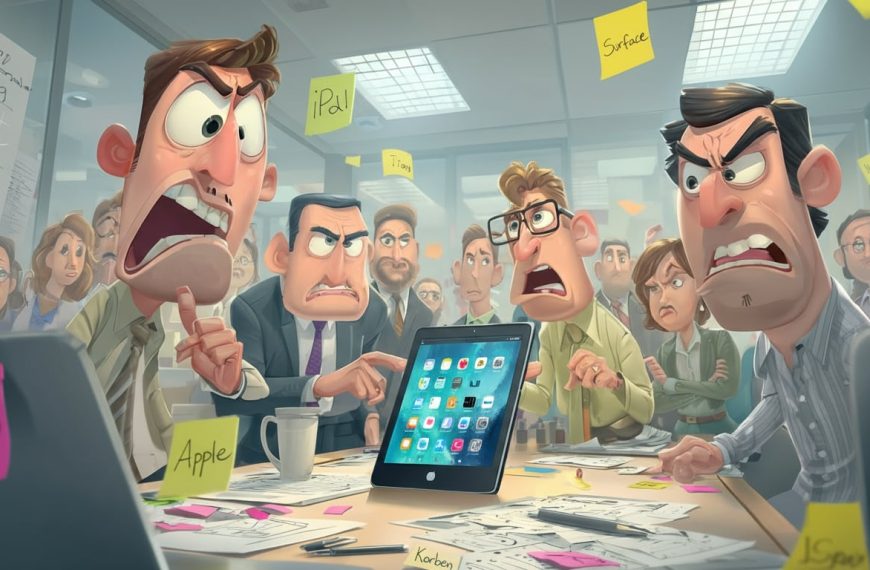 Microsoft montre que la Surface c'est tellement bien qu'ils préfèrent utiliser un iPad