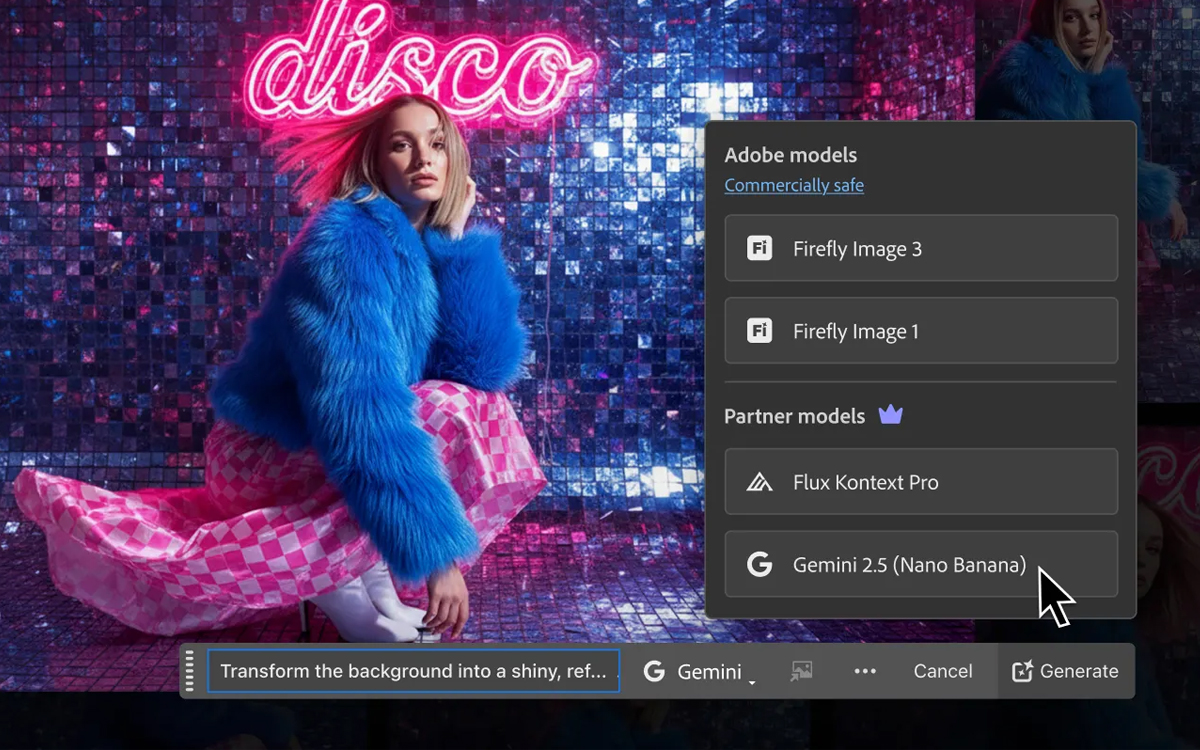 L’IA de retouche Nano Banana est tellement populaire que même Photoshop a décidé de l’intégrer