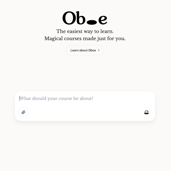 Oboe – Une plateforme d'apprentissage par IA qui vous génère un cours en quelques secondes