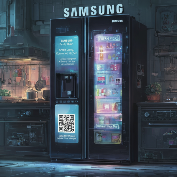 Samsung invente le frigo publicitaire