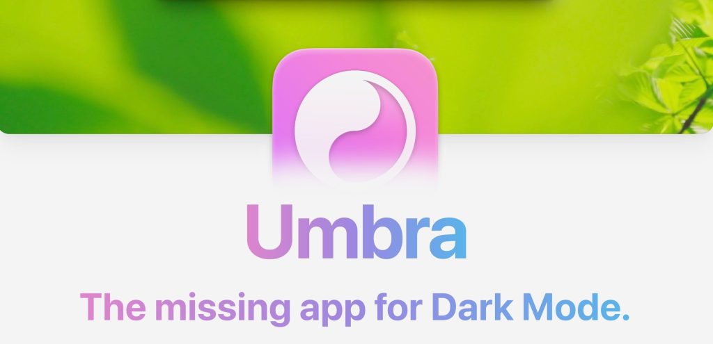 Umbra – Un fond d’écran qui suit le mouvement mode sombre / clair de macOS