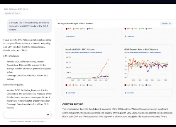 Google lance un serveur MCP pour Data Commons