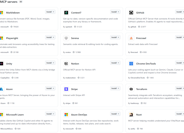 GitHub lance un registre rassemblant les serveurs MCP