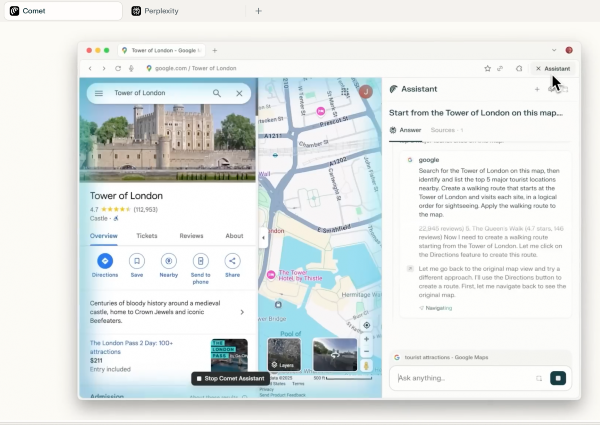 Perplexity rend le navigateur Comet accessible à tous