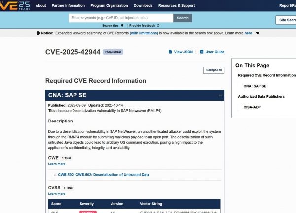 Salve de correctifs chez SAP