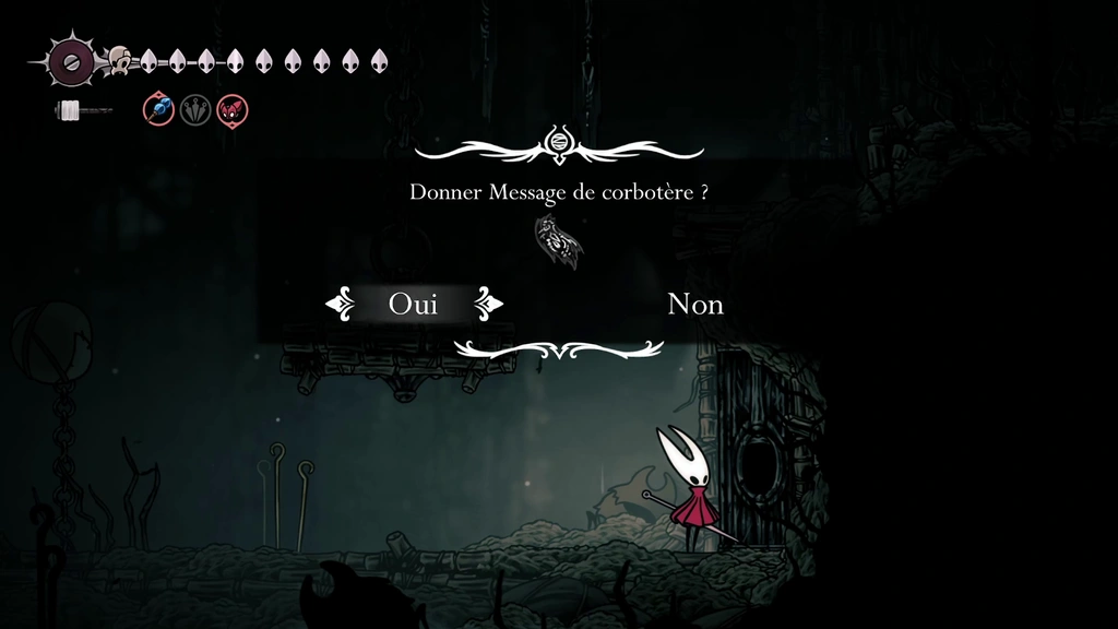 Message de Corbotère Silksong : Craw Summons… Comment avoir l'objet et où l'utiliser pour un boss inédit ?