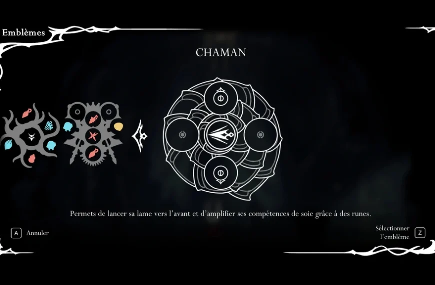 Emblème du Chaman Silksong : Shaman Crest… notre guide pour le trouver et attaquer à distance