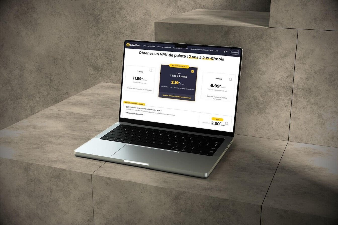 -82% sur les tarifs normaux : mieux vaut ne pas tarder pour s’équiper du VPN de CyberGhost