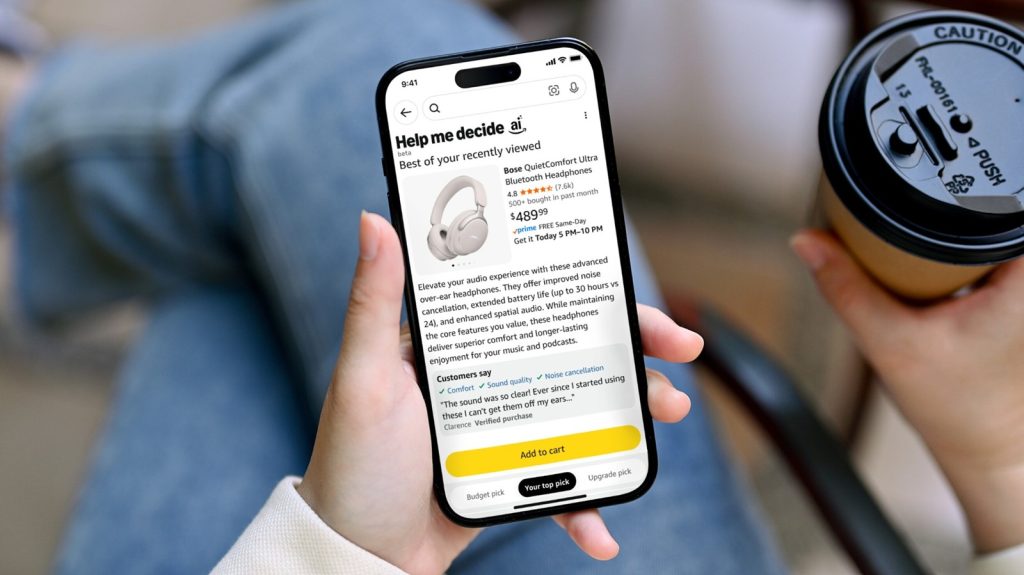 “Aide-moi à choisir” : l’IA d’Amazon vous explique quel produit vous devez acheter, et pourquoi