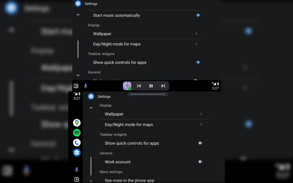 Cette mise à jour d’Android Auto bloque les raccourcis de lecture et de trajet