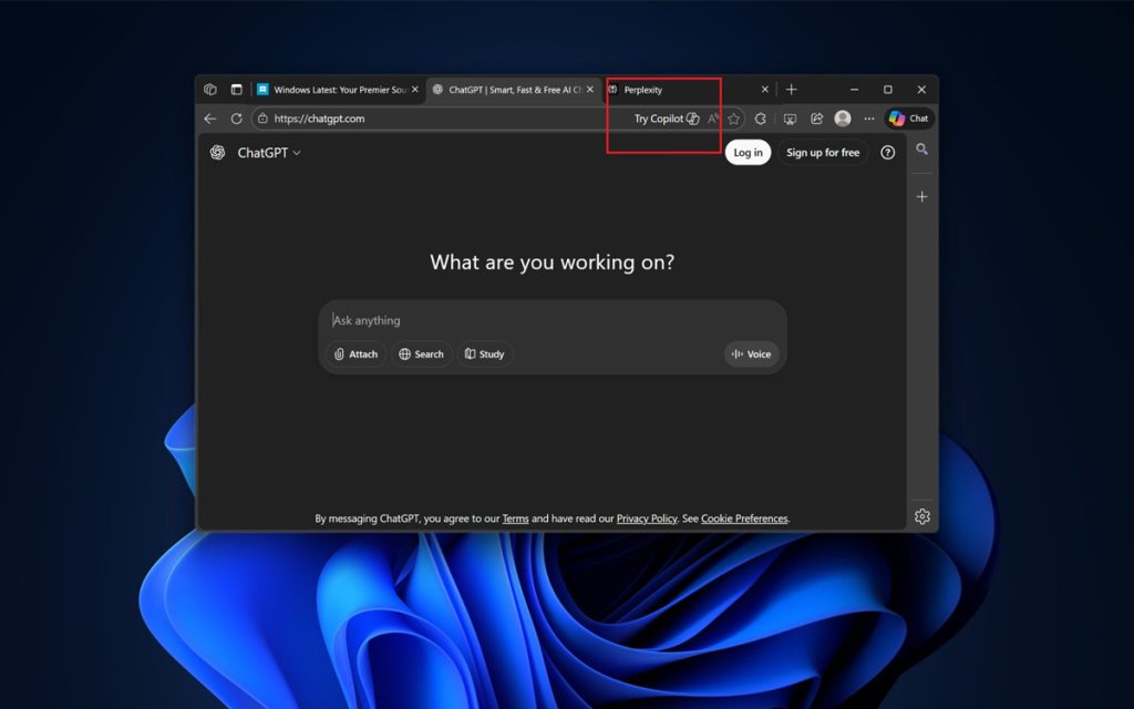 Microsoft Edge vous espionne pour s’assurer que vous utilisiez Copilot plutôt que ChatGPT, toujours plus intrusif