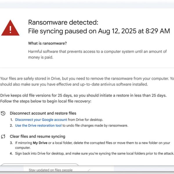 Ransomwares : l’arme secrète de Google Drive pour stopper l’attaque avant qu’il ne soit trop tard
