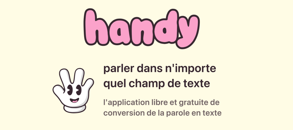 Handy – Un outil de reconnaissance vocale incroyable (et open source)