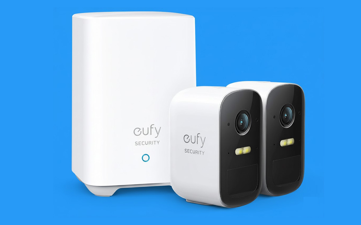 Eufy Security 2C : le lot de deux caméras connectées avec la base de stockage est à moitié prix !