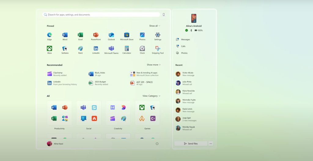 Windows 11 : le nouveau menu Démarrer ne va pas tarder à arriver, il est aussi beau que pratique