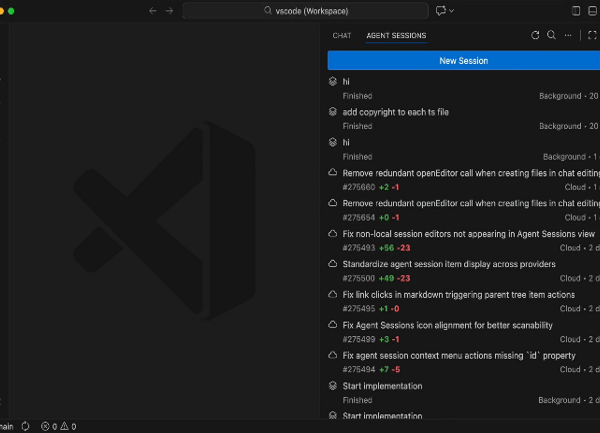 Visual Studio Code centralise l'interface des agents de codage