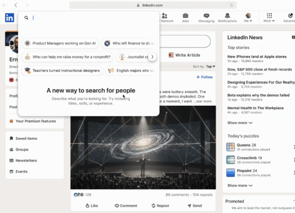 Linkedin améliore ses fonctions de recherche d'emploi avec l'IA