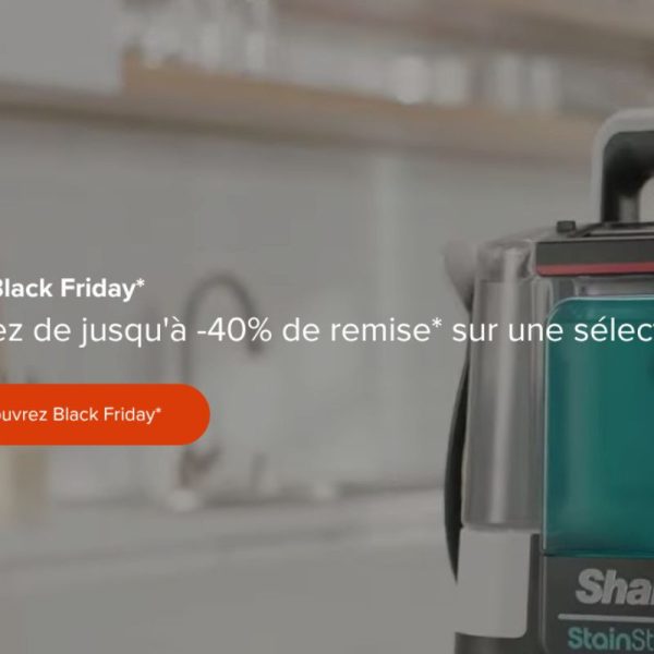 Aspirateur sans fil, détacheur, nettoyeur vapeur : Shark sort ses deals de folie pour le Black Friday