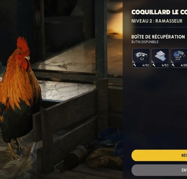 Coquillard ARC Raiders : comment avoir le coq Scrappy au niveau max et avec quelles ressources ?