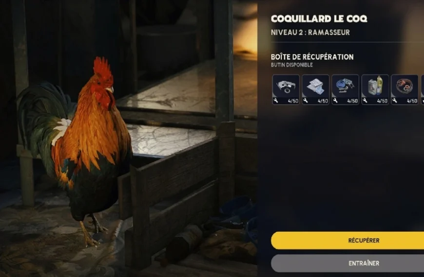 Coquillard ARC Raiders : comment avoir le coq Scrappy au niveau max et avec quelles ressources ?