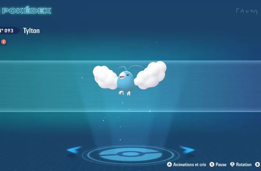 Tylton Pokémon ZA : dans quelle zone le capturer et comment le faire évoluer en Altaria et Méga-Altaria ?