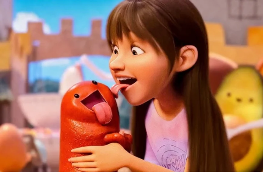 Une girafe en peluche et des saucisses qui parlent : c'est le casting du dernier film d'animation de Netflix qui cartonne !