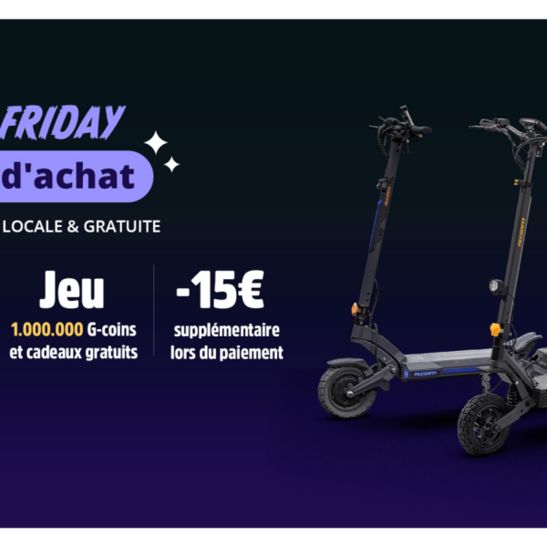 Les trottinettes électriques Ausom L1 à l’honneur pour le Black Friday sur le site de Geekbuying