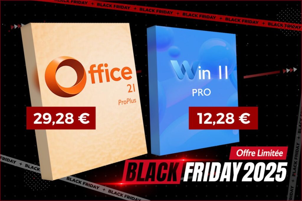 Méga promo Black Friday 2025 : Windows 11 à 12€ & MS Office 2021 à 29€ sur Godeal24 ! 🔥