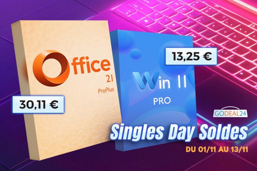 Supers deals Single’s Day : obtenez (à vie) Microsoft Office 2021 et Windows 11 Pro à prix cassé