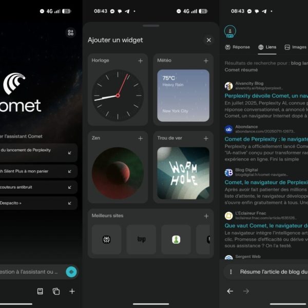 Comet, le navigateur IA de Perplexity, arrive sur votre smartphone