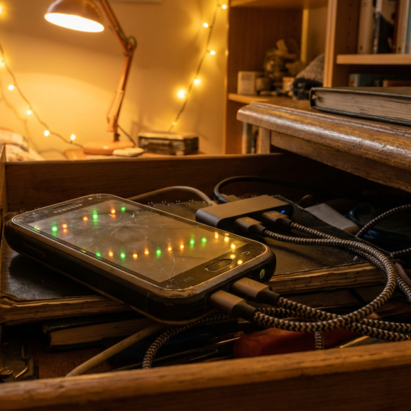 Ce mec héberge son site web sur un vieux smartphone