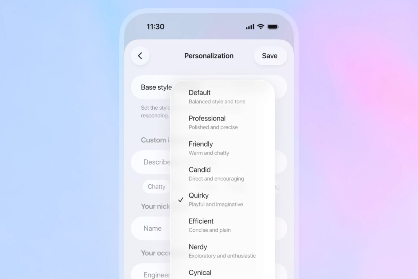 Cynique, franc ou intello : ChatGPT va adopter des tons différents avec GPT-5.1