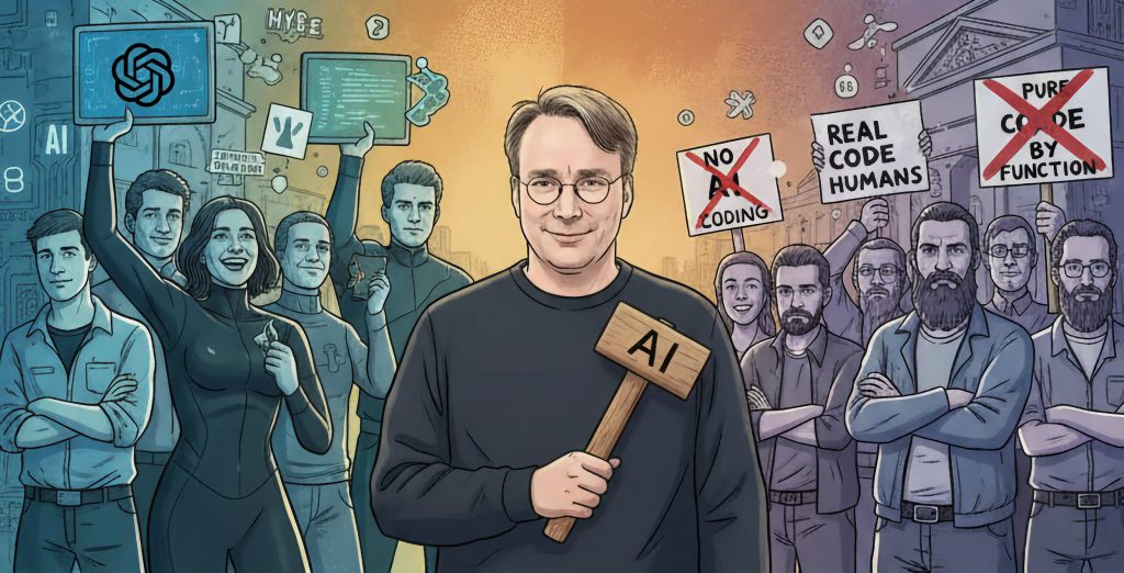 Linus Torvalds – Le vibe coding c'est cool, mais pas pour du code critique