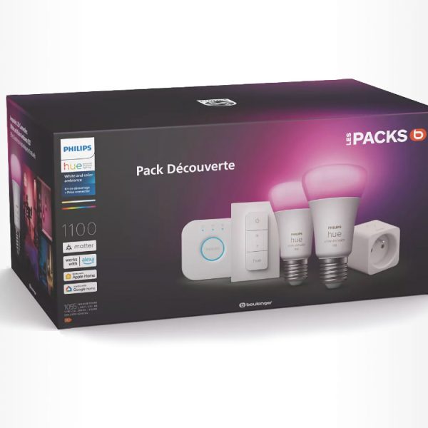Le pack Découverte complet Philips Hue W&C est à moitié prix : c’est le moment de connecter votre éclairage !