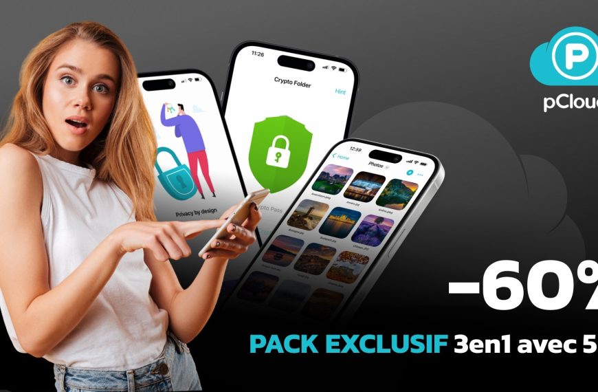 Stockage + chiffrement + gestionnaire de mots de passe à vie ! Merci pCloud !