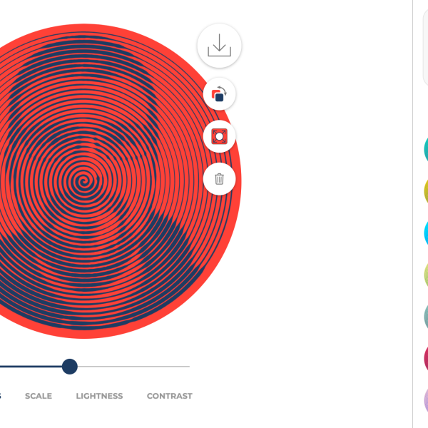 Spiral Betty transforme vos photos en spirales hypnotiques