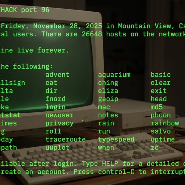 Telehack – Replongez dans l'Internet de 1985