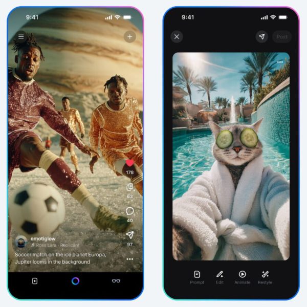 Meta lance la bouillie IA des vidéos Vibes en Europe