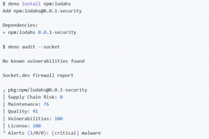 Deno se dote d'un outil pour exécuter les binaires NPM et JSR