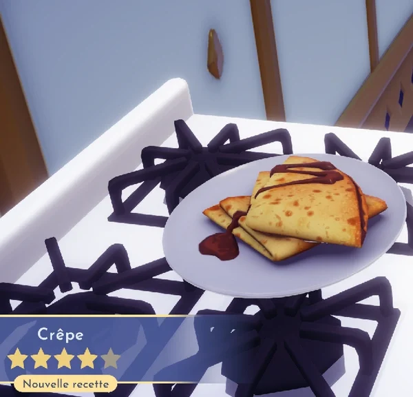 Crêpes Disney Dreamlight Valley : comment préparer cette recette de dessert 4 étoiles ?