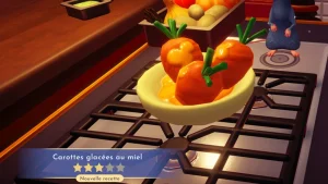 Carottes glacées au miel DLC Dreamlight Valley : comment préparer cette recette de plat principal 3 étoiles ?