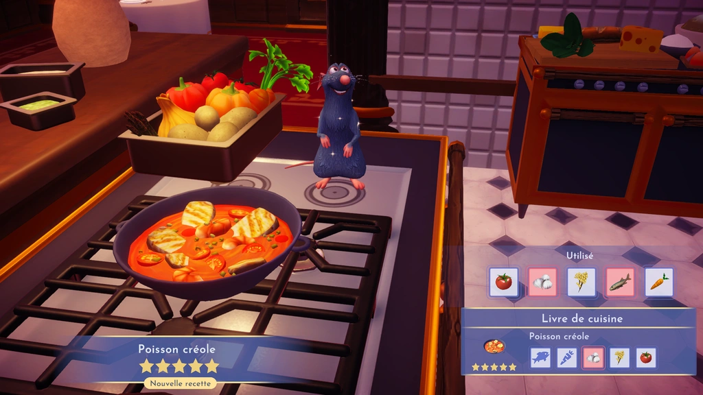 Poisson créole Disney Dreamlight Valley : comment préparer cette recette à cinq étoiles ?