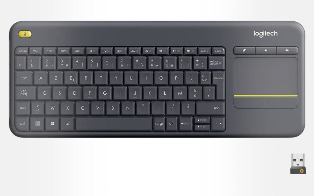 Logitech K400 Plus : le clavier sans fil avec pavé tactile chute à moins de 29 €, vite !