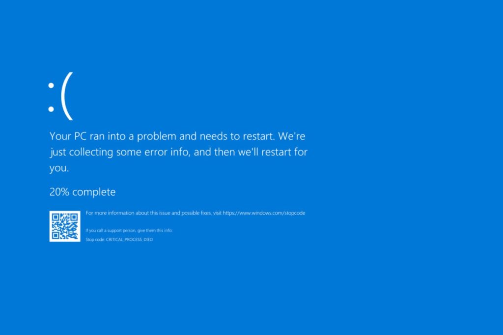 Microsoft a honte de l’écran bleu de la mort de Windows : il n’apparaitra plus en public