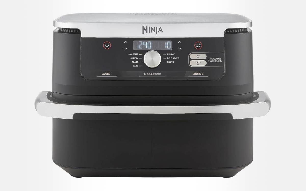 Cyber Monday Ninja Foodi FLEX de 10,4 L : vite, ce airfryer XXL 7-en-1 passe à moitié prix mais aujourd’hui seulement !