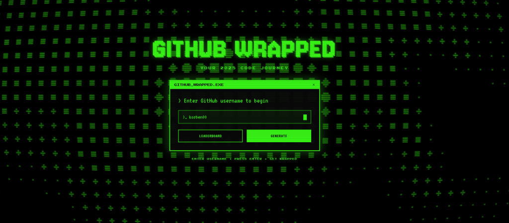 GitWrap – Votre année sur GitHub !