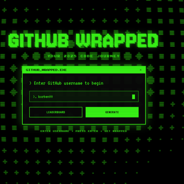 GitWrap – Votre année sur GitHub !