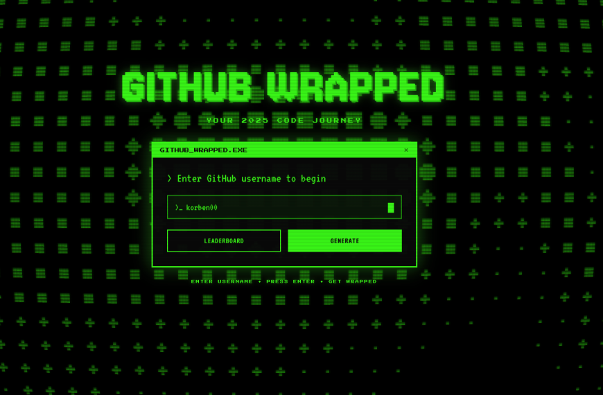 GitWrap – Votre année sur GitHub !