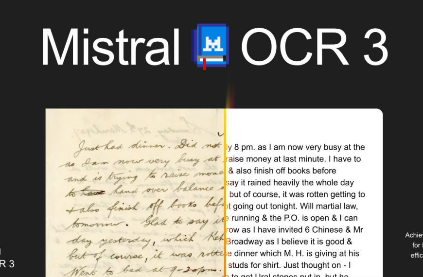 Mistral OCR 3 – L'OCR français qui lit même l'écriture de votre médecin