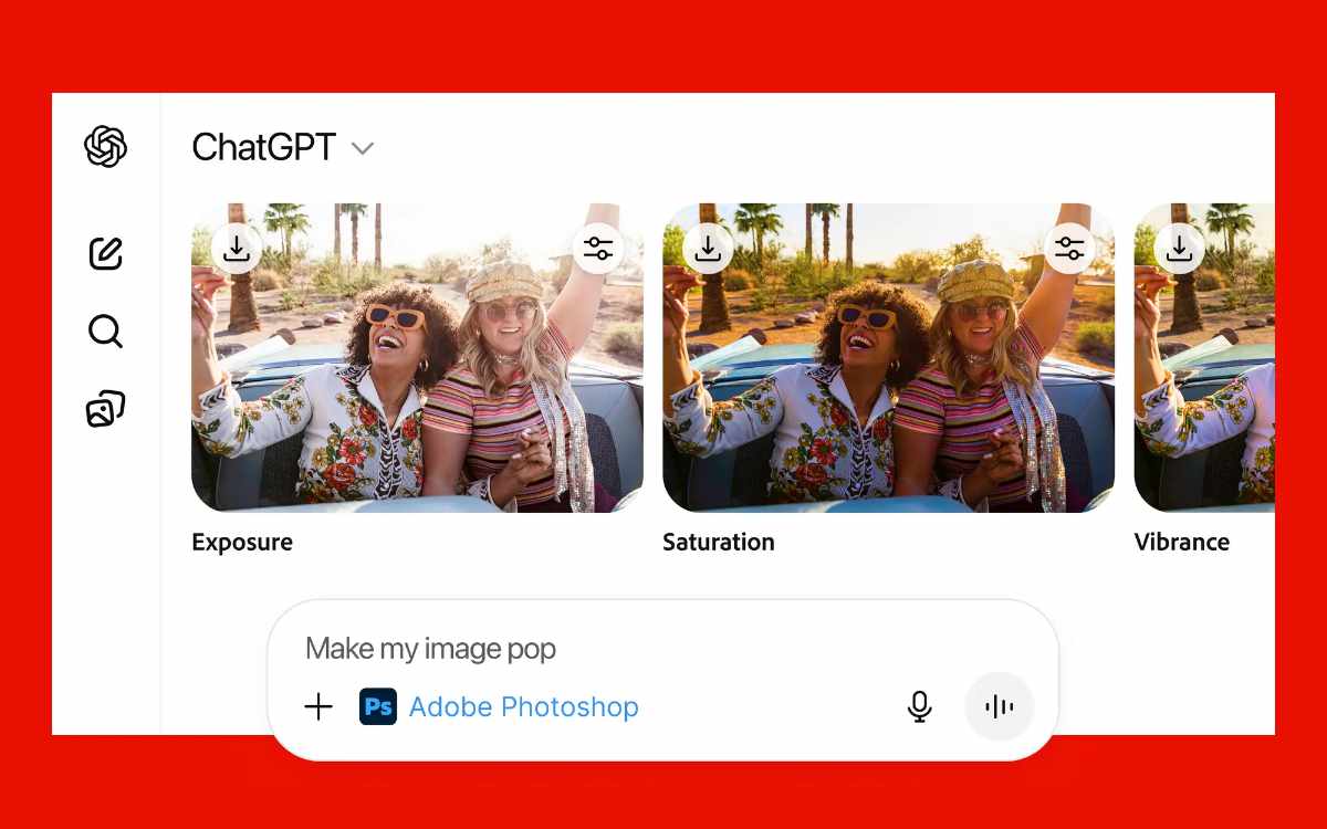 Vous pouvez désormais utiliser Photoshop gratuitement à l’intérieur de ChatGPT, plus besoin d’apprendre à s’en servir